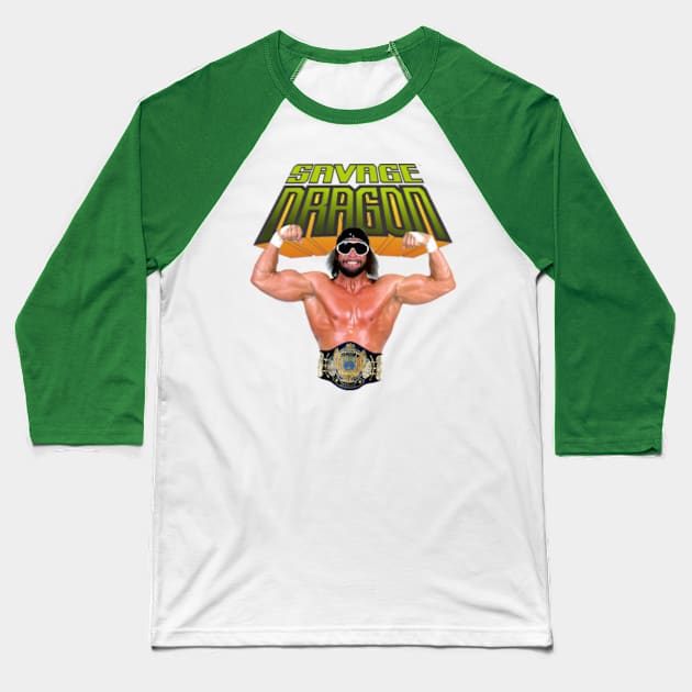 wrong savage 01: randy the dragon Baseball T-Shirt by jonah block